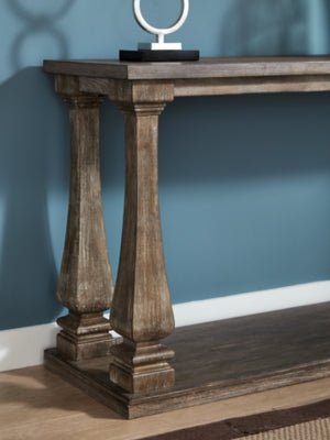 Johnelle Sofa Table - Gray Sofa Table modern furniture Contempo Furniture