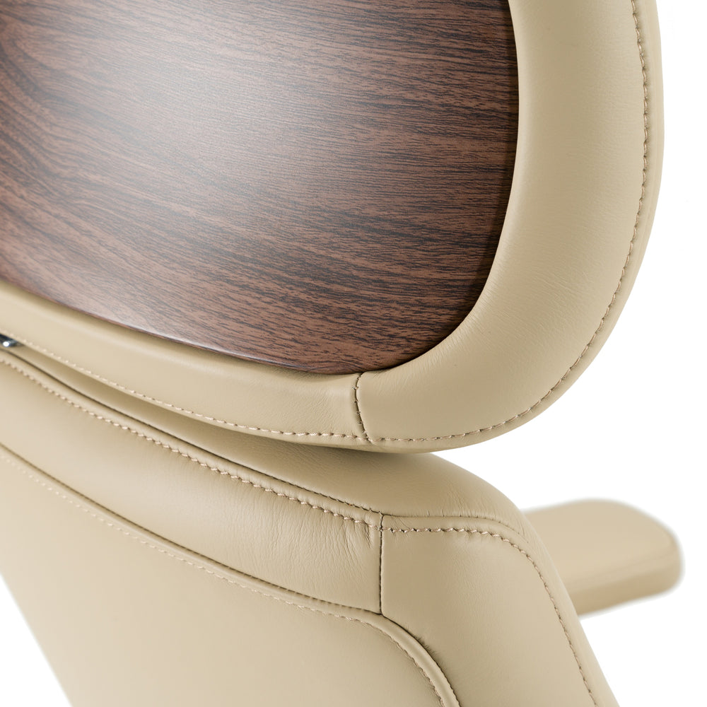 Johnson - Modern Beige Leather Executive Office Chair - View 4