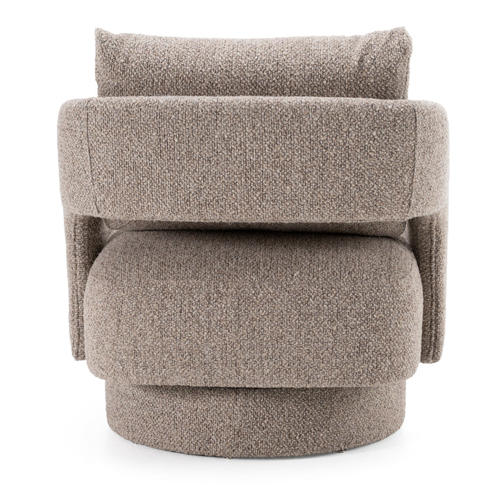 Johnny - Modern Brown Fabric Accent Chair