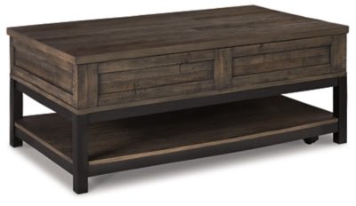 Johurst Coffee Table with Lift Top - Dark Gray Cocktail Table modern furniture Contempo Furniture