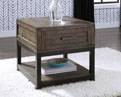 Johurst End Table - Dark Gray End Table modern furniture Contempo Furniture