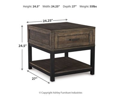 Johurst End Table - Dark Gray End Table modern furniture Contempo Furniture
