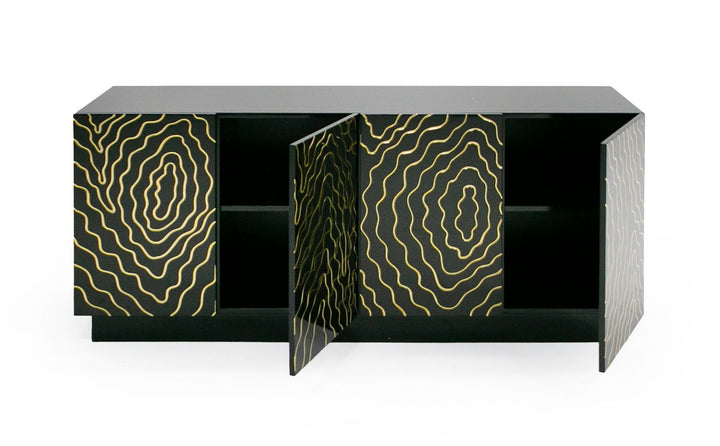 Jonah- Modern Black and Gold Buffet