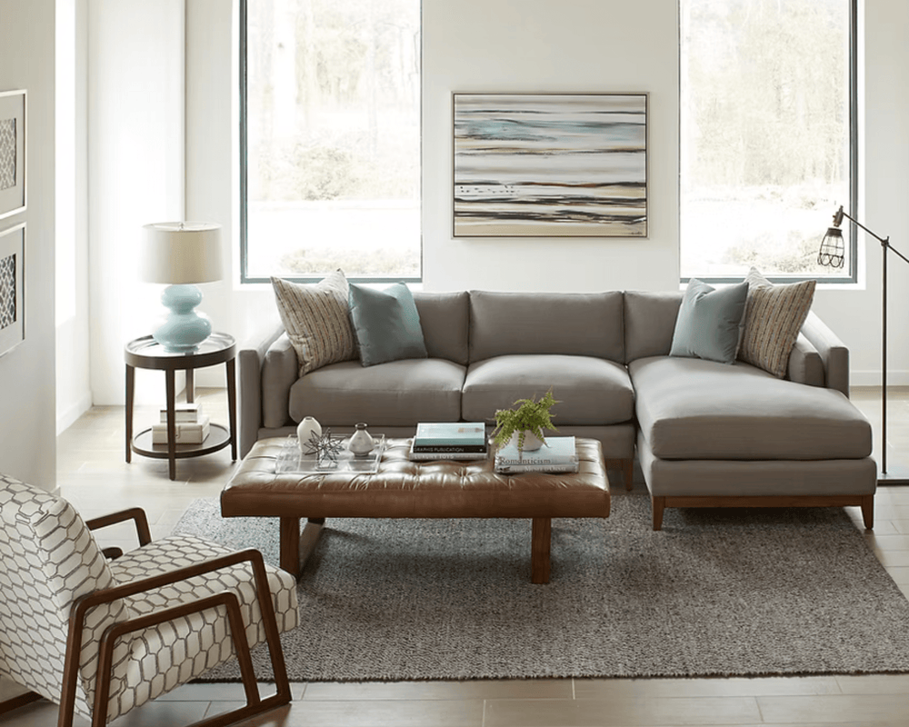 Jonathan Louis Kelsey Sectional Sofa Custom Sectional modern furniture Contempo Furniture