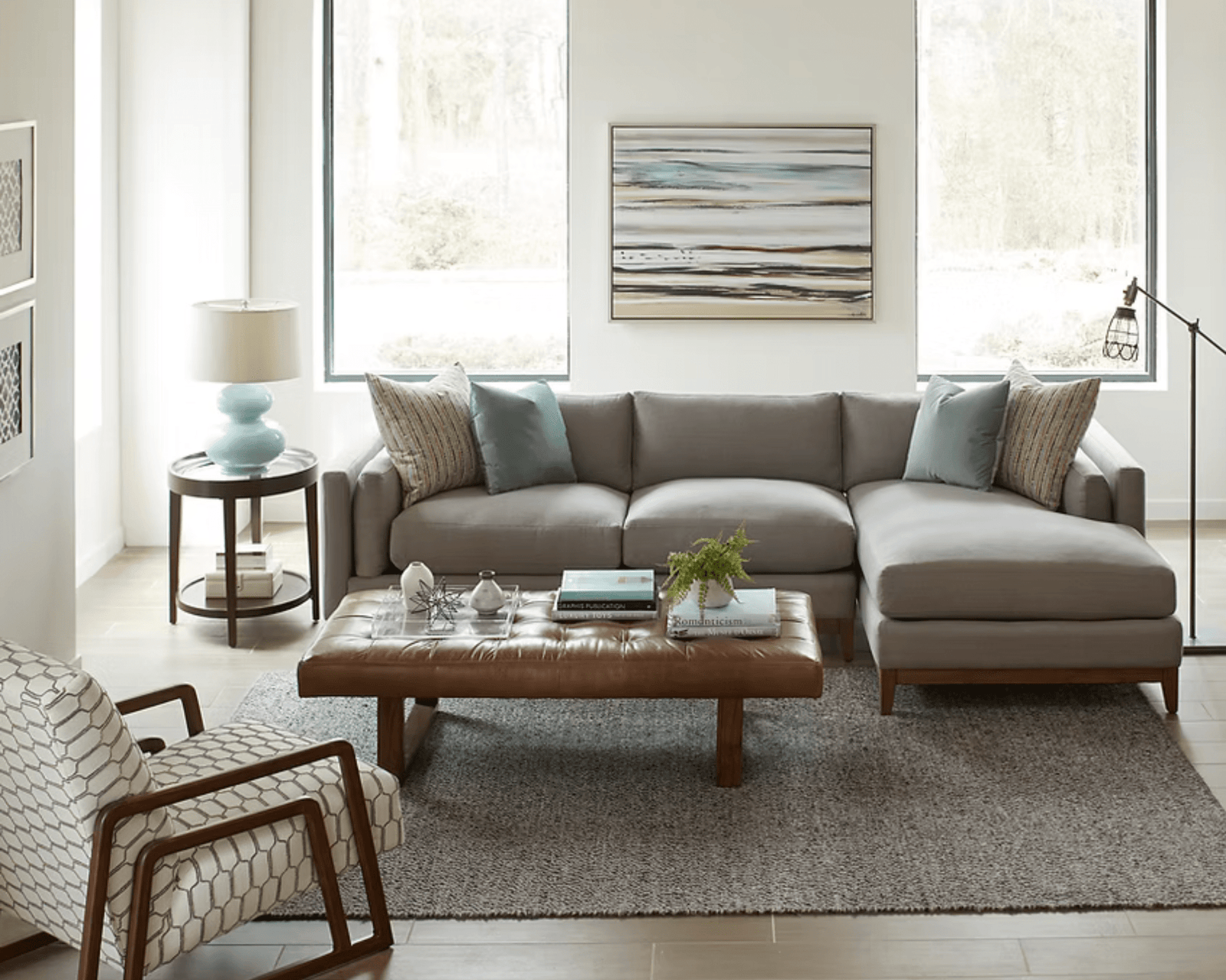 Jonathan Louis Kelsey Sectional Sofa Custom Sectional modern furniture Contempo Furniture
