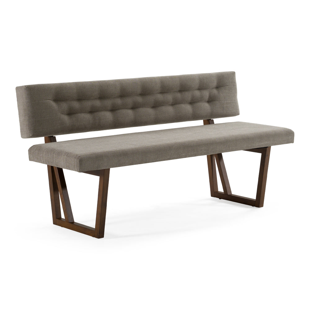 Jordan Modern Walnut & Grey Dining Set - View 4
