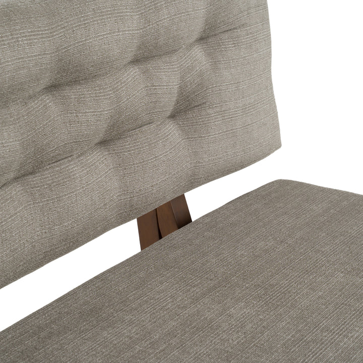 Jordan Modern Grey & Walnut Dining Bench