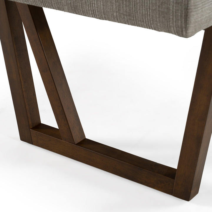 Jordan Modern Grey &amp; Walnut Dining Bench