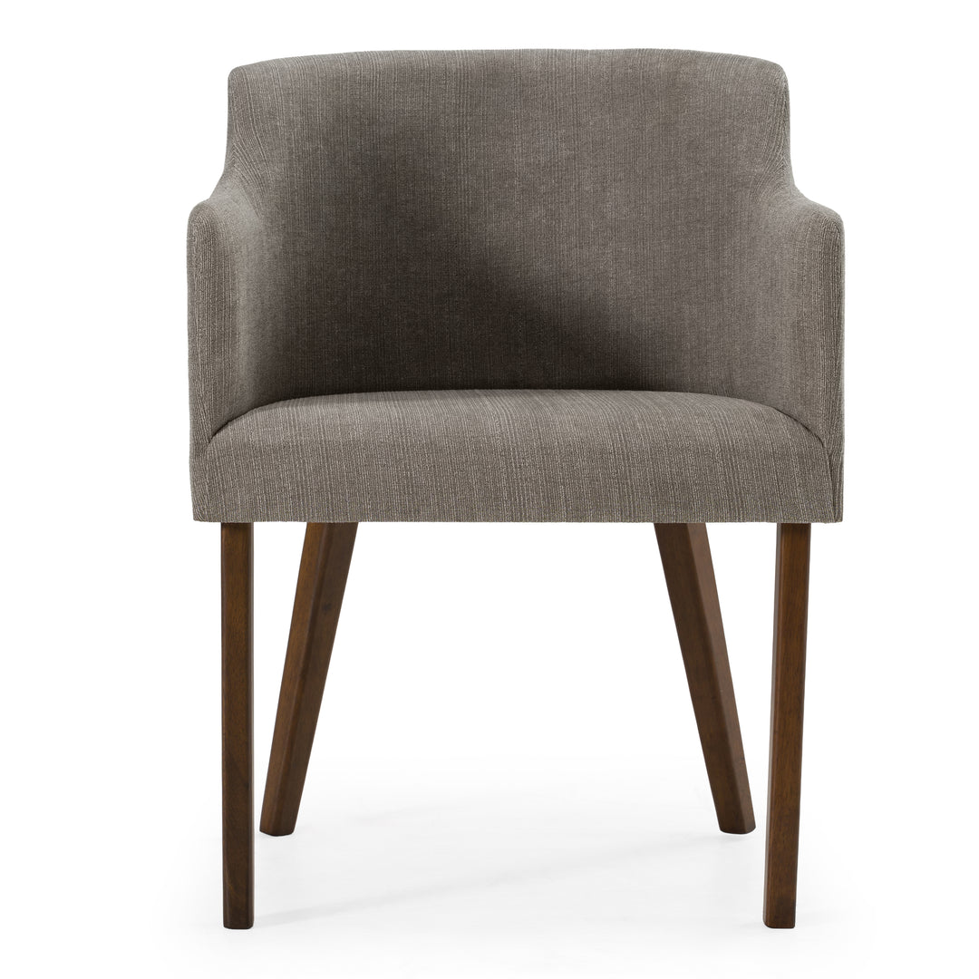 Jordan Modern Grey & Walnut Dining Chair (Set of 2)
