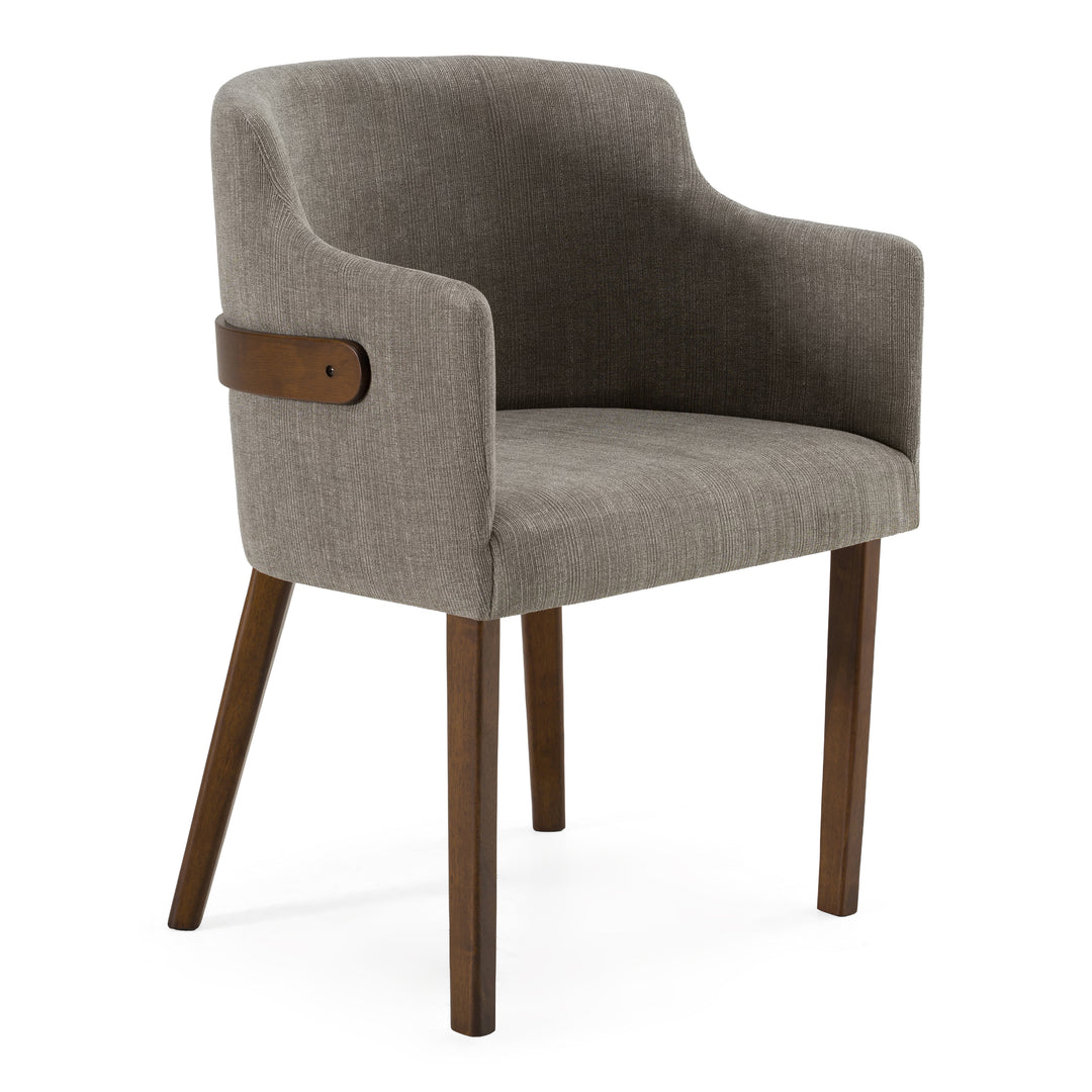 Jordan Modern Walnut & Grey Dining Set