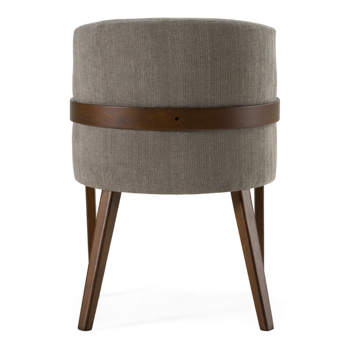 Jordan Modern Grey  and  Walnut Dining Chair 