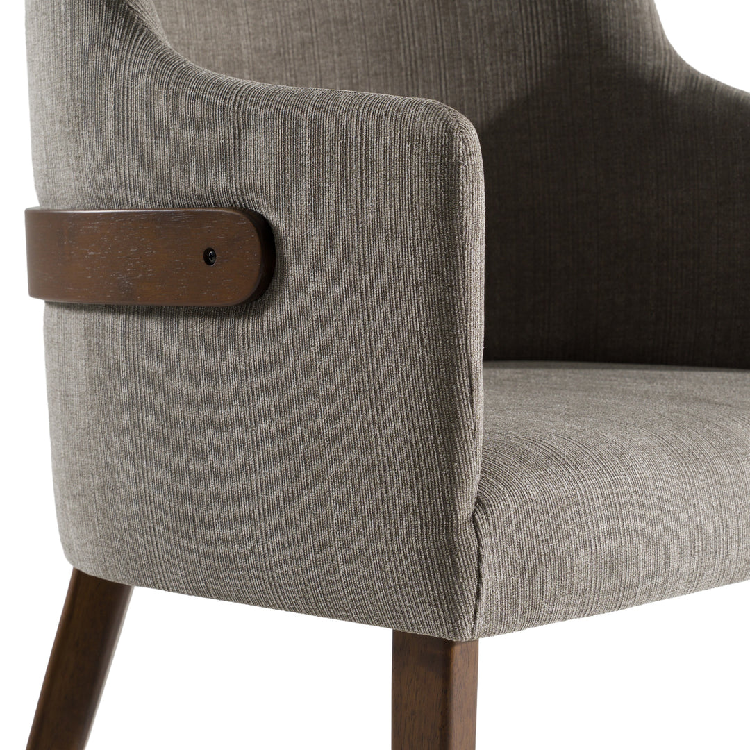 Jordan Modern Grey & Walnut Dining Chair (Set of 2)