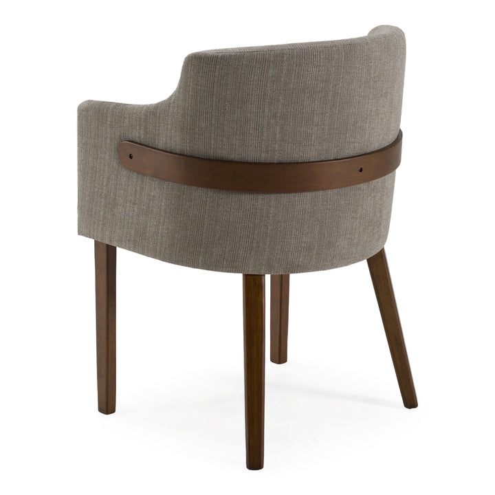 Jordan Modern Grey &amp; Walnut Dining Chair (Set of 2)
