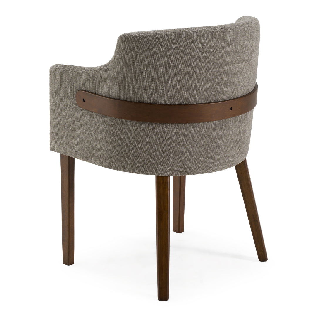Jordan Modern Grey & Walnut Dining Chair (Set of 2)
