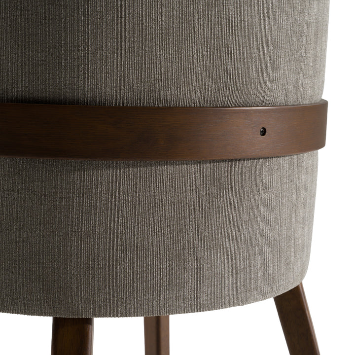 Jordan Modern Grey  and  Walnut Dining Chair 