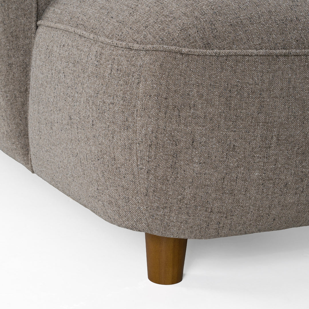 Joslin - Modern Grey Fabric U-Shaped Sectional Sofa