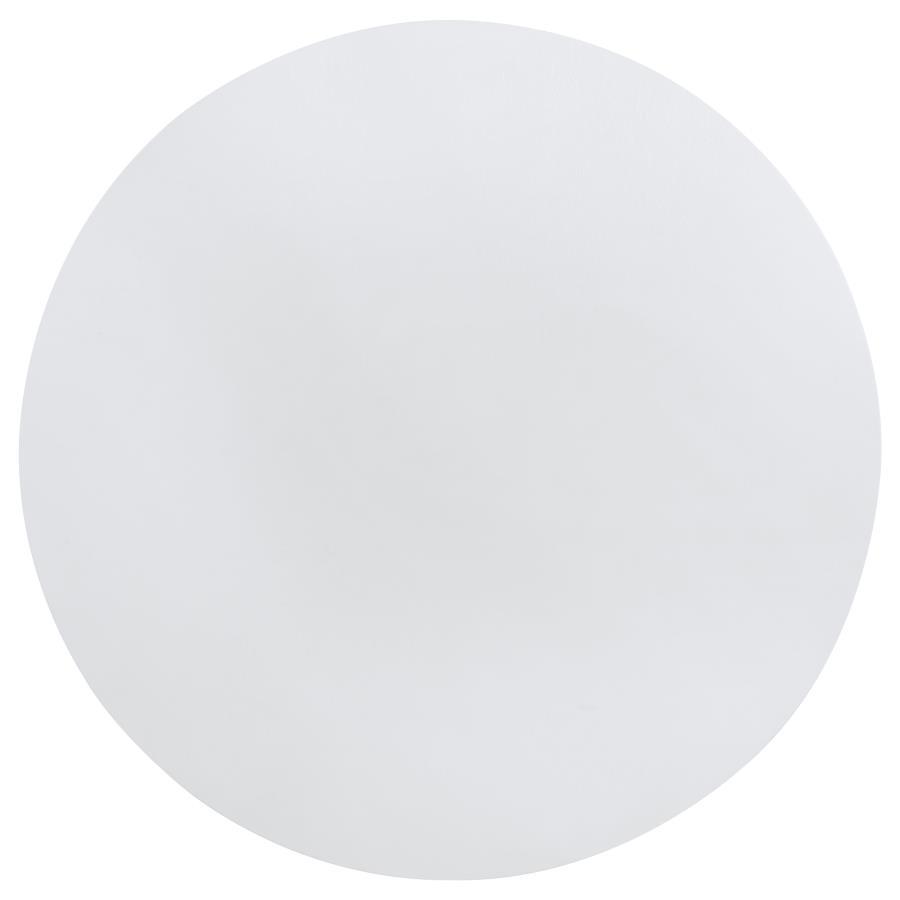 Judd - 5 Piece Round Wood Dining Table Set - Pearl White 5 - Piece Dining Room Set modern furniture Contempo Furniture