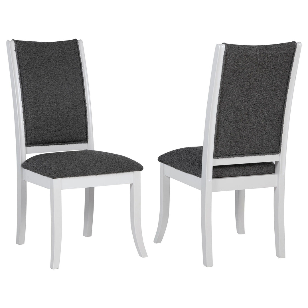 Judd - Upholstered Dining Side Chair (Set of 2) - Pearl White Chair Set modern furniture Contempo Furniture