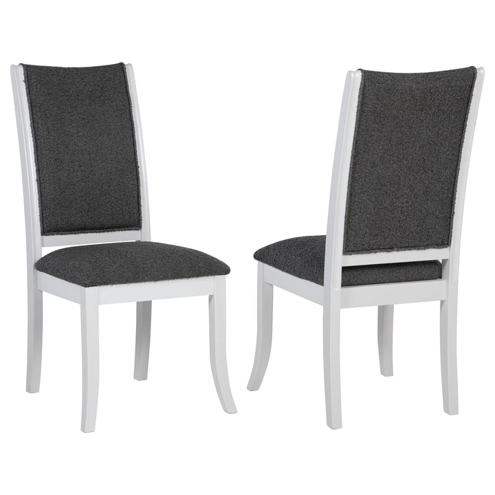 Judd - Upholstered Dining Side Chair (Set of 2) - Pearl White Chair Set modern furniture Contempo Furniture