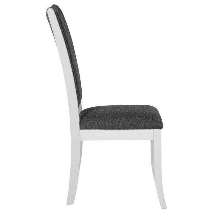 Judd - Upholstered Dining Side Chair (Set of 2) - Pearl White Chair Set modern furniture Contempo Furniture