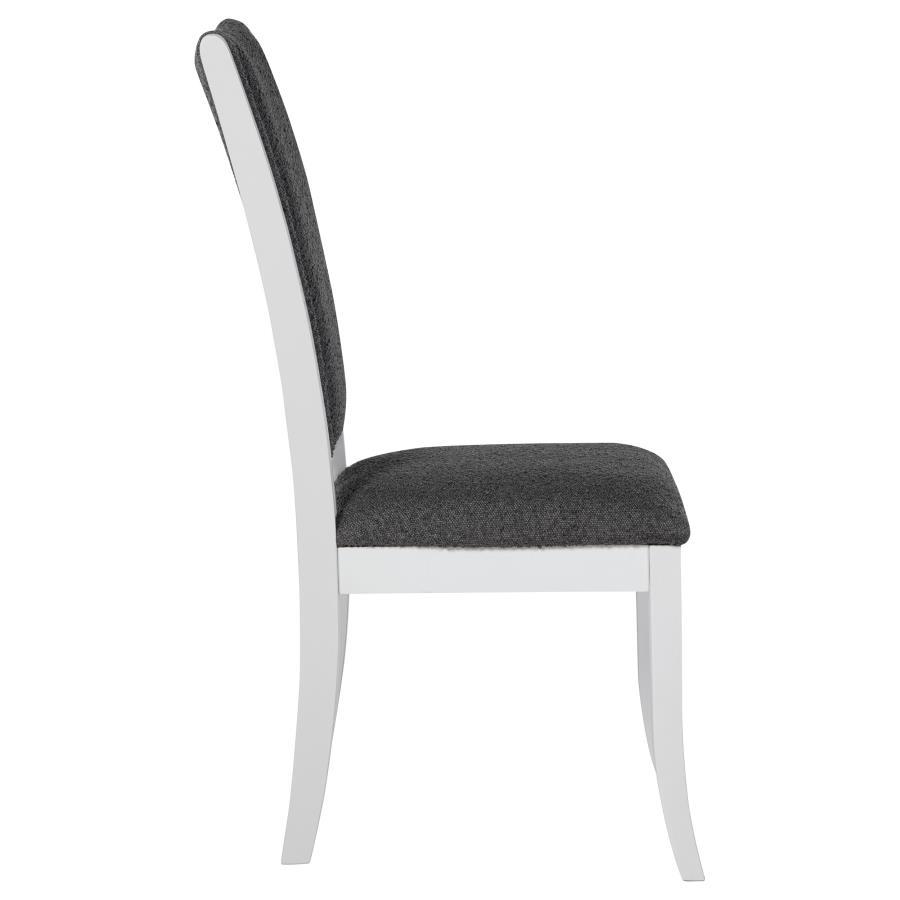 Judd - Upholstered Dining Side Chair (Set of 2) - Pearl White Chair Set modern furniture Contempo Furniture