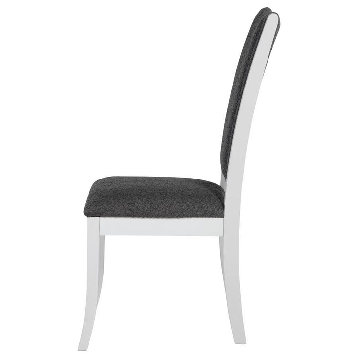 Judd - Upholstered Dining Side Chair (Set of 2) - Pearl White Chair Set modern furniture Contempo Furniture