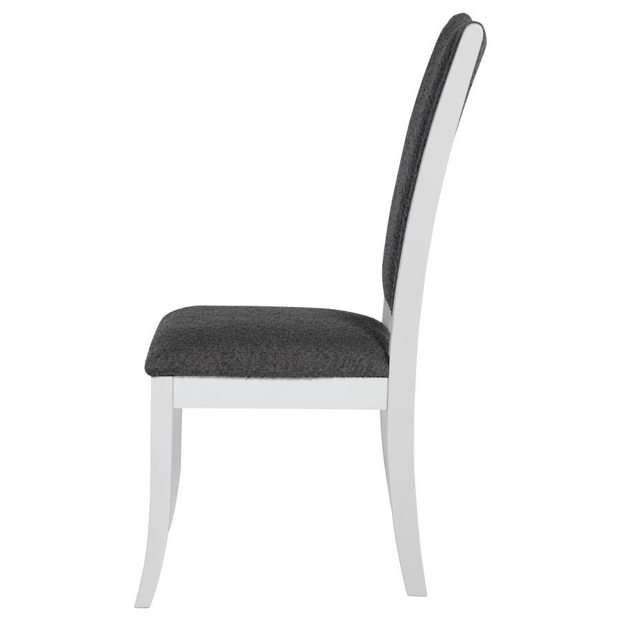 Judd - Upholstered Dining Side Chair (Set of 2) - Pearl White Chair Set modern furniture Contempo Furniture