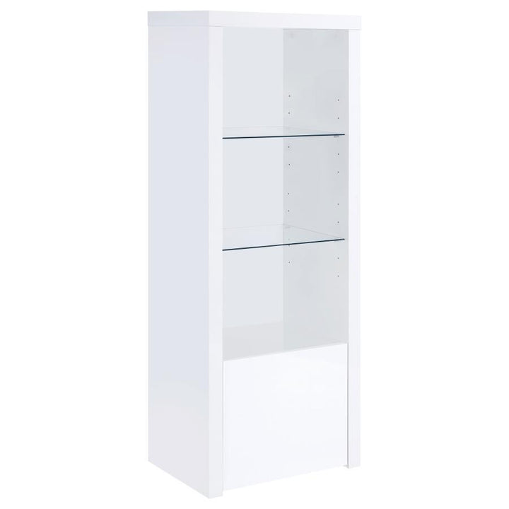 Jude - 3 Piece TV Entertainment Center - White High Gloss Entertainment Centers modern furniture Contempo Furniture
