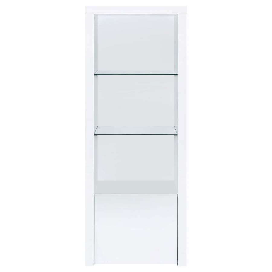 Jude - 3 Piece TV Entertainment Center - White High Gloss Entertainment Centers modern furniture Contempo Furniture