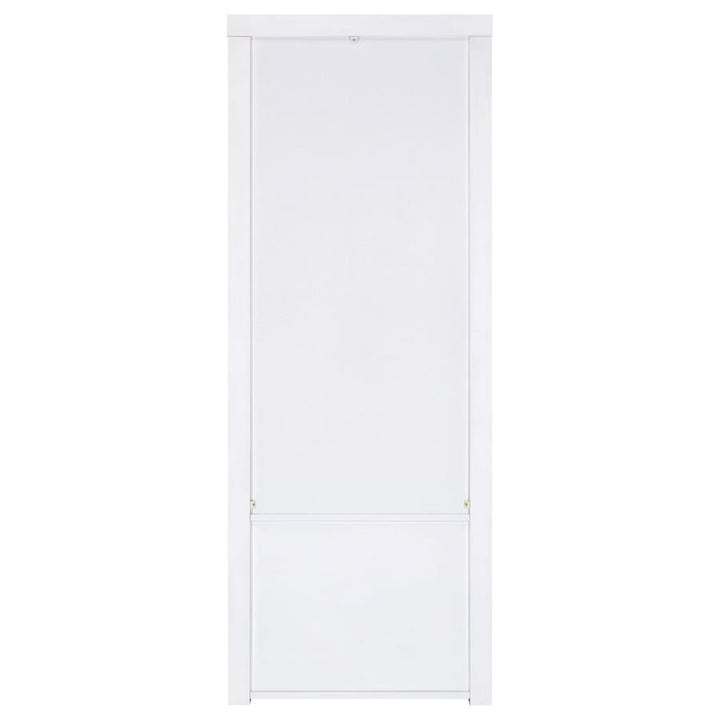 Jude - 3 - Shelf Engineered Wood Media Tower - High Gloss White Piers modern furniture Contempo Furniture