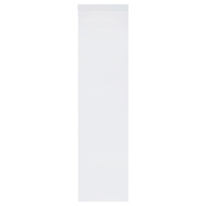Jude - 3 - Shelf Engineered Wood Media Tower - High Gloss White Piers modern furniture Contempo Furniture