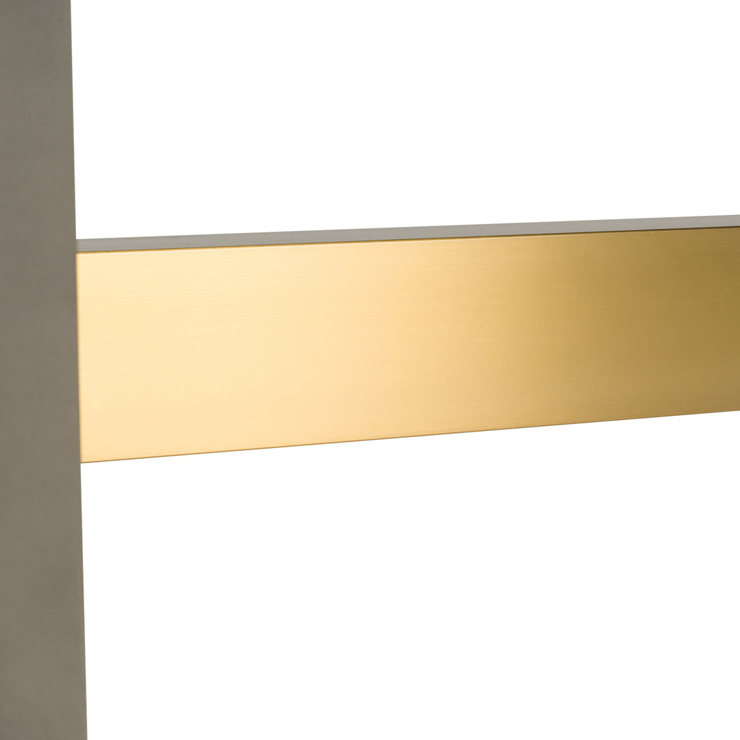 June  Modern Dark Grey & Walnut Dining Table