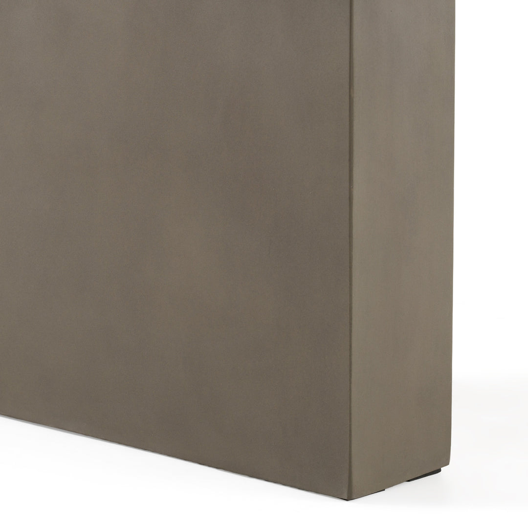 June  Modern Dark Grey & Walnut Dining Table