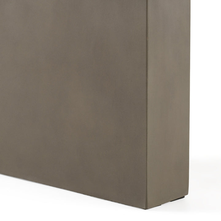 June  Modern Dark Grey & Walnut Dining Table