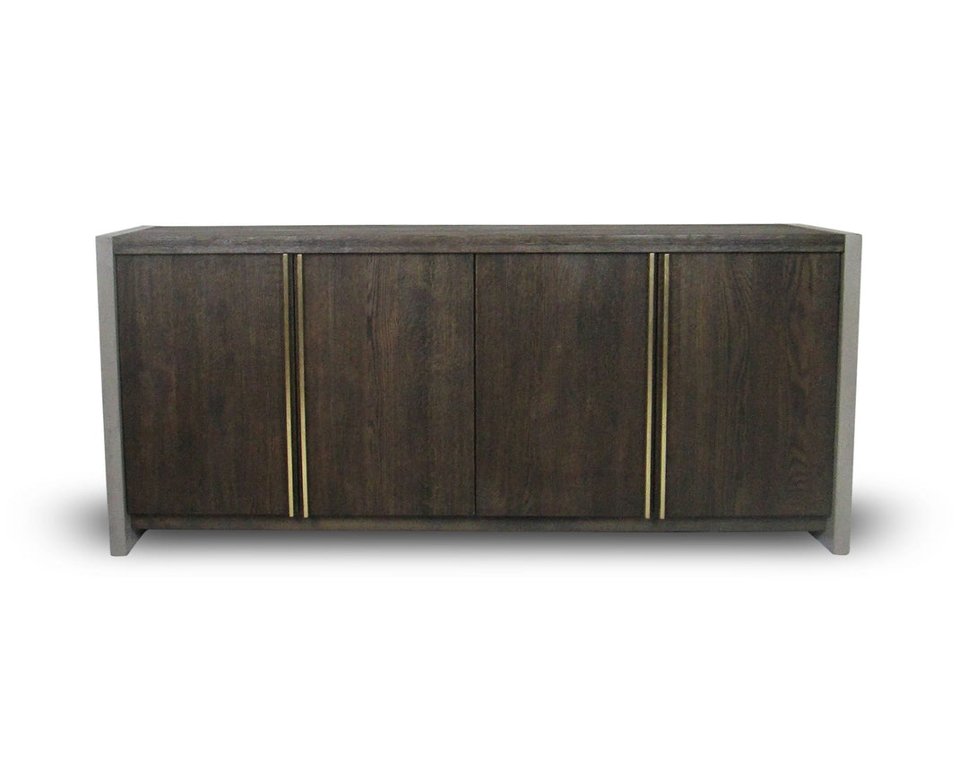 June - Modern Dark Grey & Walnut Buffet
