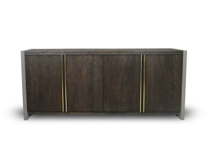 June - Modern Dark Grey  and  Walnut Buffet