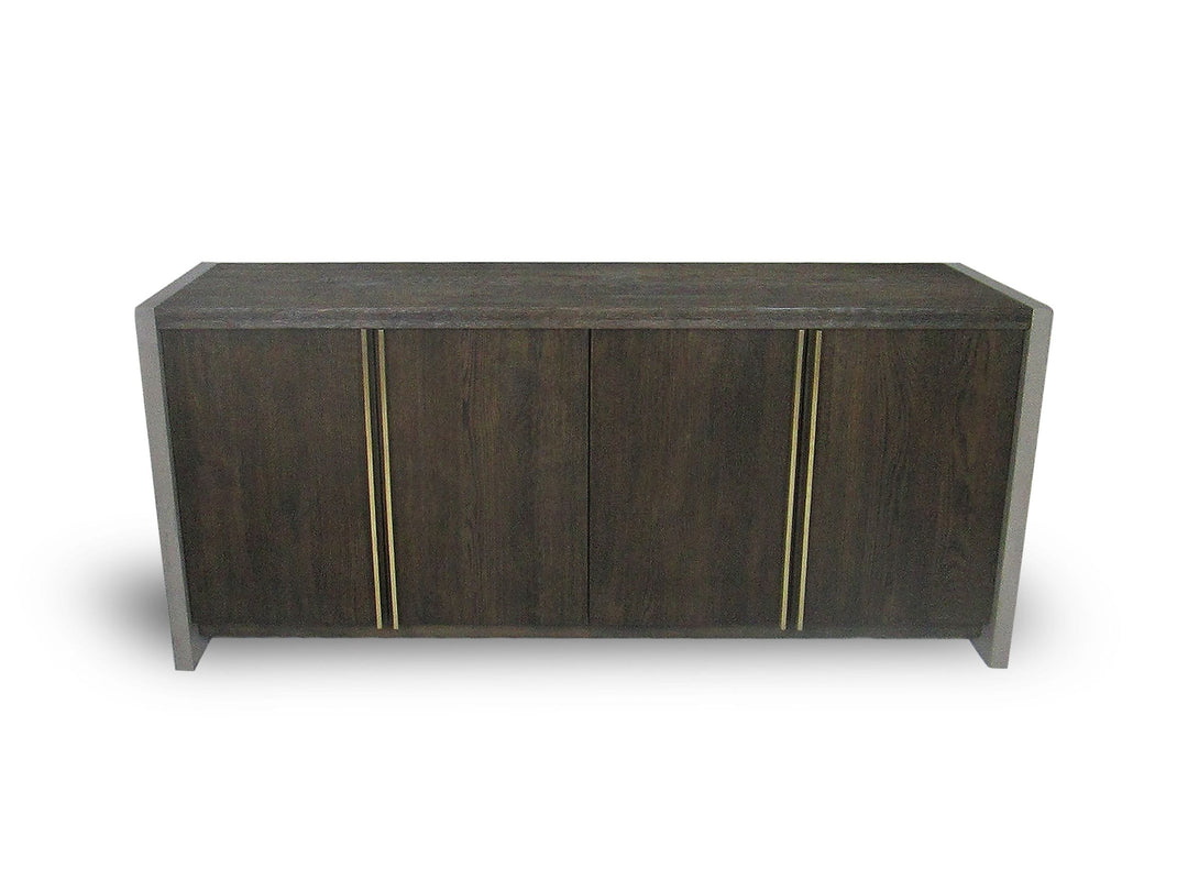 June - Modern Dark Grey & Walnut Buffet