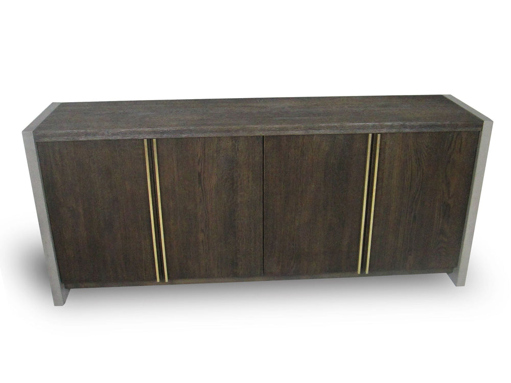 June - Modern Dark Grey & Walnut Buffet - View 3