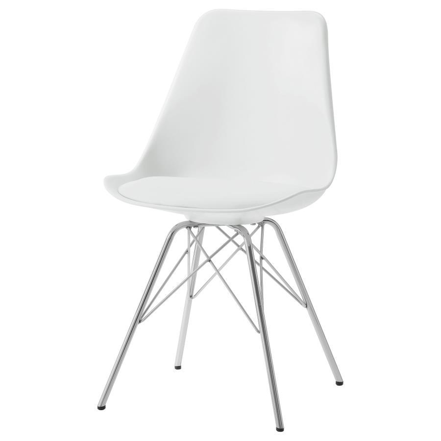 Juniper - Polypropylene Dining Side Chair (Set of 2) - White Chair Set modern furniture Contempo Furniture