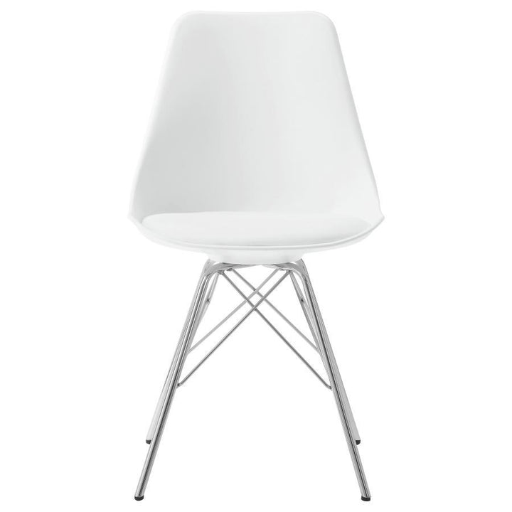 Juniper - Polypropylene Dining Side Chair (Set of 2) - White Chair Set modern furniture Contempo Furniture