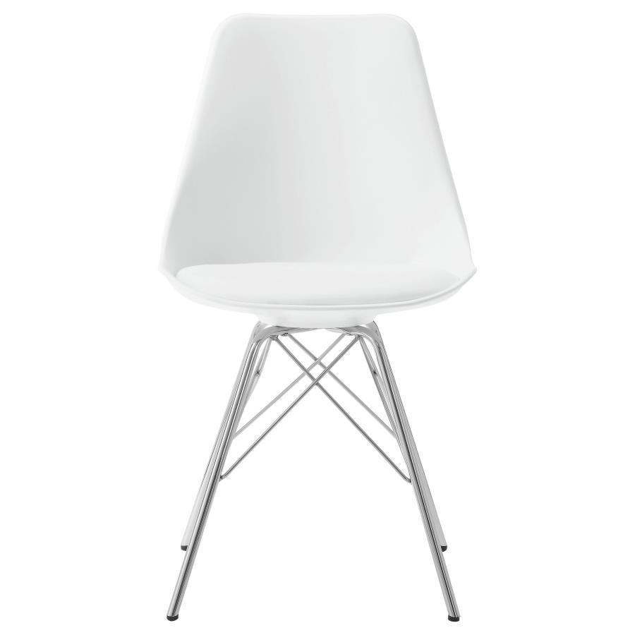 Juniper - Polypropylene Dining Side Chair (Set of 2) - White Chair Set modern furniture Contempo Furniture