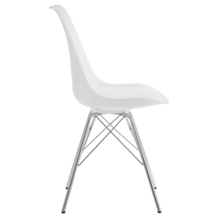 Juniper - Polypropylene Dining Side Chair (Set of 2) - White Chair Set modern furniture Contempo Furniture