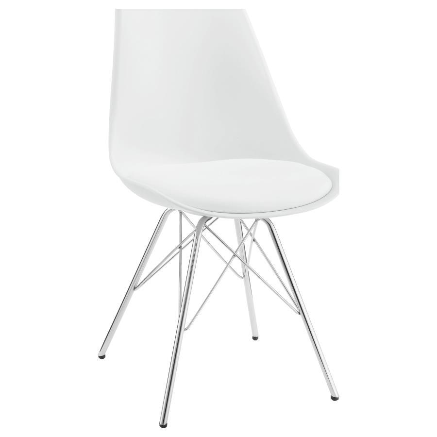 Juniper - Polypropylene Dining Side Chair (Set of 2) - White Chair Set modern furniture Contempo Furniture