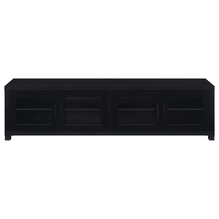 Jupiter - 4 Door Engineered Wood TV Stand - Black TV Stand modern furniture Contempo Furniture