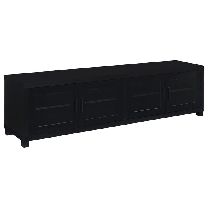 Jupiter - 4 Door Engineered Wood TV Stand - Black TV Stand modern furniture Contempo Furniture
