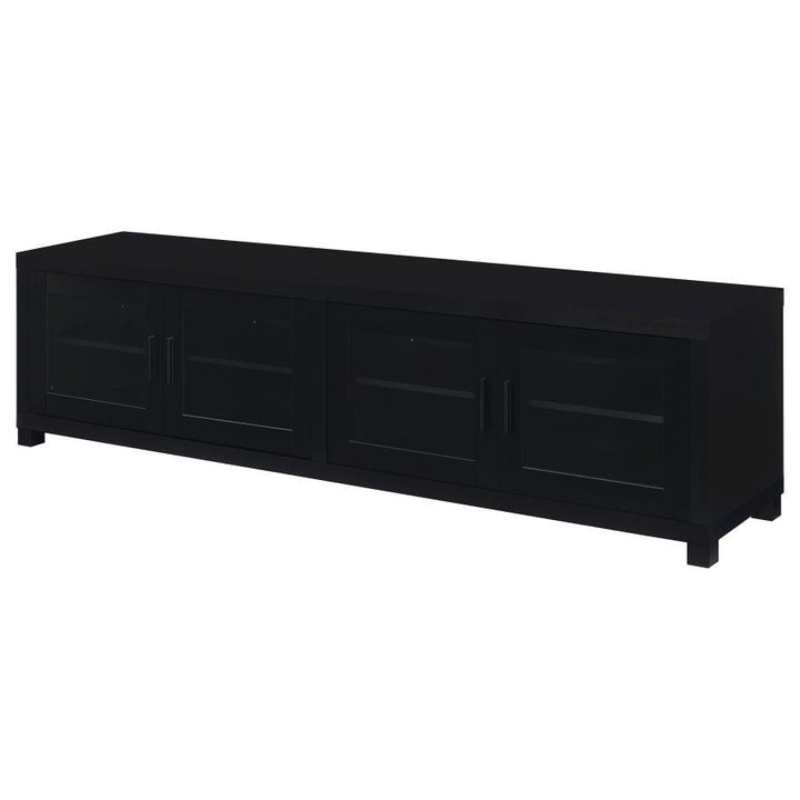 Jupiter - 4 Door Engineered Wood TV Stand - Black TV Stand modern furniture Contempo Furniture