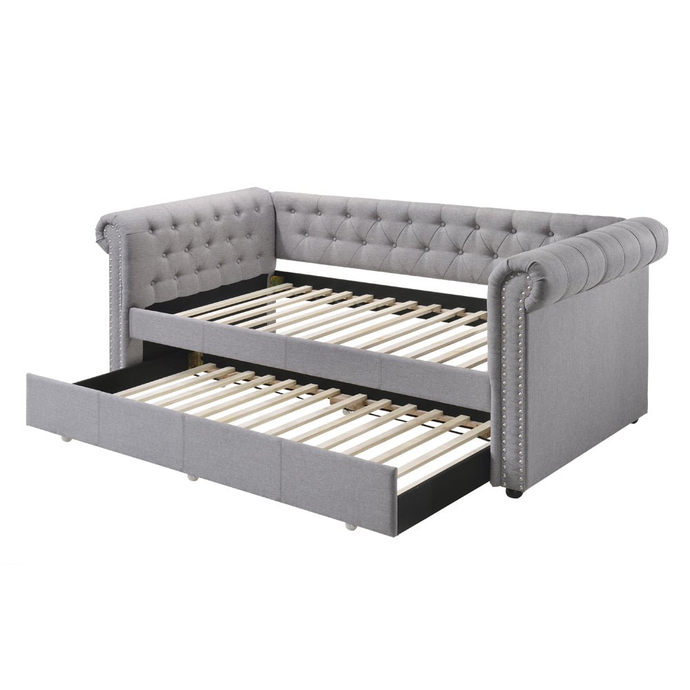 Justice Twin Daybed with Trundle - Smoke Gray – view 4