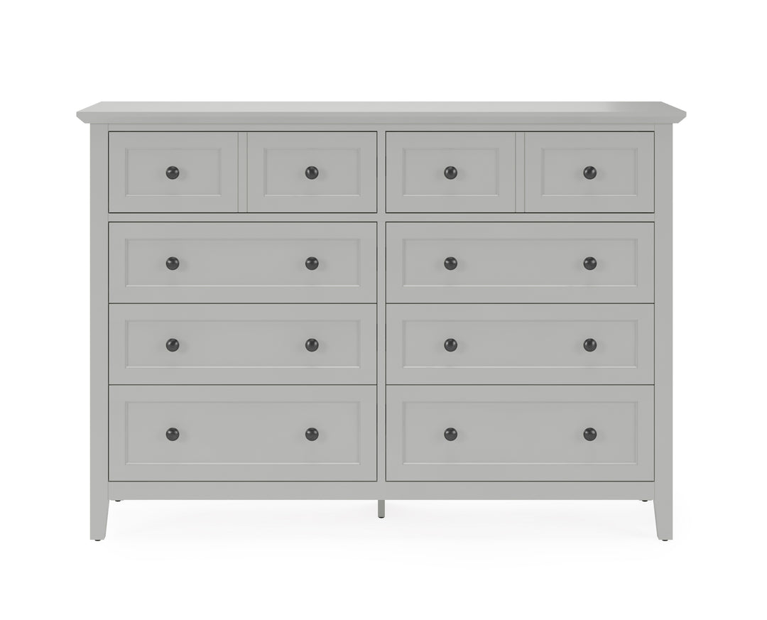 Modus Furniture Pnkg82A Grace Eight Drawer Dresser In Elephant Gray 2024