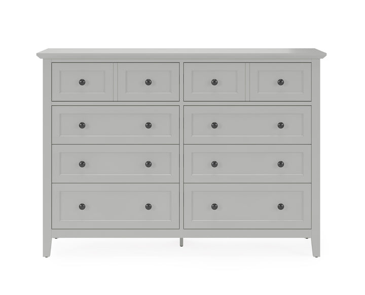 Modus Furniture Pnkg82A Grace Eight Drawer Dresser In Elephant Gray 2024