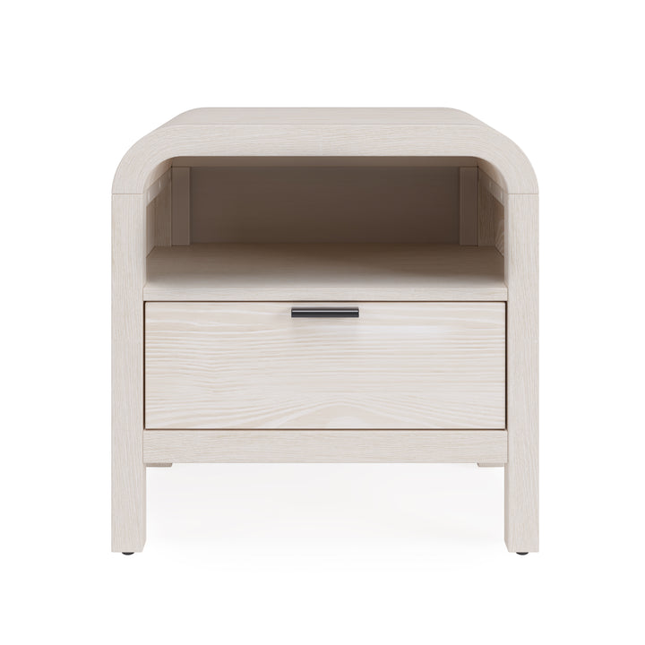 Modus Furniture Nknf81B Drake One Drawer One Shelf Usb Charging Nightstand In Sugar